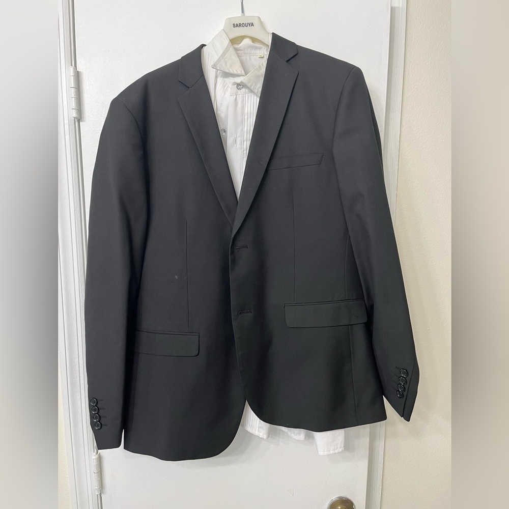 Sarouya Men’s Dress Shirt And Jacket 2pcs